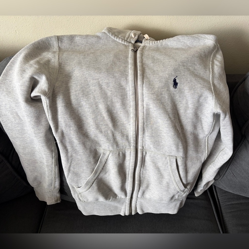 Polo Ralph Lauren Gray Zip-Up Hoodie